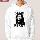 1998 Steve Perry Portrait Art Unisex Hoodie