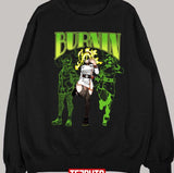Green Art Burnin My Hero Academia Unisex T-Shirt