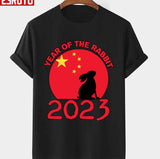 Chinese New Year 2023 Rabbit Design Happy Chinese New Year Of The Rabbit 2023 Holiday Lunar New Unisex T-Shirt