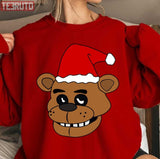 Five Nights At Freddy's Inspired Santa Claus Fnaf Freddy Fazbear Unisex Sweatshirt