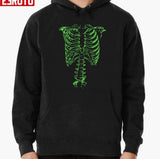 Green Ribcage Halloween Unisex T-Shirt