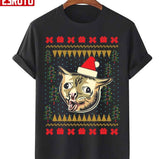 Coughing Cat Meme Ugly Christmas Sweater Unisex Sweatshirt