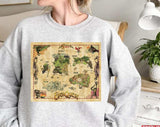 Everquest World Of Norrath Map Unisex Sweatshirt