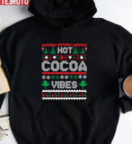 Hot Cocoa Vibes Ugly Christmas Pattern Unisex Sweatshirt