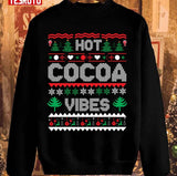 Hot Cocoa Vibes Ugly Christmas Pattern Unisex Sweatshirt