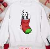 Christmas Sock Panda Unisex Sweatshirt