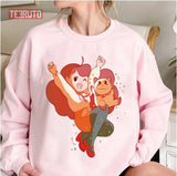 Cute Cartoon Bee And Puppycat Unisex Sweatshirt