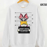 Daisy Duck In Prison Unisex Sweatshirt