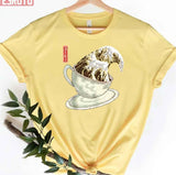 Great Wave Off Coffee Kanagawa Unisex T-Shirt