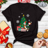 Calvin And Hobbes Around The Christmas Tree Unisex Sweatshirt