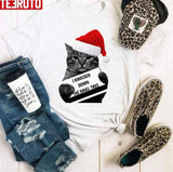 Funny Cat Knock Down Xmas Tree Unisex Sweatshirt