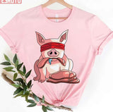 Gluttony Hawk Eating Pork Seven Deadly Sins Unisex T-Shirt