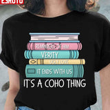 Its A Coho Thing Book Stack Trending Unisex Sweatshirt