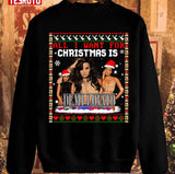 All I Want For Christmas Is Demi Lovato Fanmade Homage Xmas Ugly Style Unisex Sweatshirt