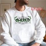 America Land Of The Free Because Of The Brave Military Unisex Sweatshirt