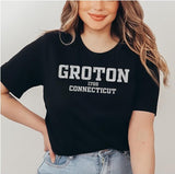Groton Connecticut 1705 Typo Logo Unisex T-Shirt