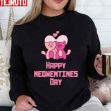 Happy Meowentines Day Pink Cats Valentine Unisex Sweatshirt