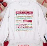 Christmas Rules Cute And Funny Christmas Jumper Sweatshirt