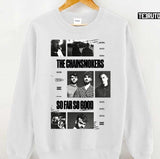 Grid So Far So Good Black And White Art The Chainsmokers Unisex Sweatshirt