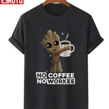 Groot No Coffee No Workee T-Shirt
