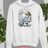 Illustration Alice And The Stack Of Cards Alice In Wonderland Unisex Sweatshirt