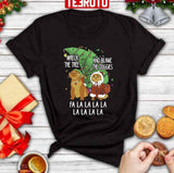 Cats Wreck Christmas Tree Blame The Doggies Fa La La La La Unisex Sweatshirt