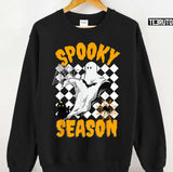 Groovy Ghost Spooky Season Happy Halloween Unisex T-Shirt