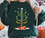 Christmas Cactus Feliz Navidad Unisex Sweatshirt