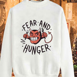 Cute Design Devil Fear And Hunger Unisex Sweatshirt