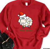 Fleece Navidad Christmas Sheep Unisex Sweatshirt