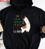 Fa La La Llama Christmas Tree Art Unisex Sweatshirt