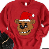 Five Nights At Freddy's Inspired Santa Claus Fnaf Freddy Fazbear Unisex Sweatshirt