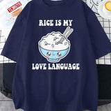Cute Art Rice Is My Love Language Unisex Sweatshirt