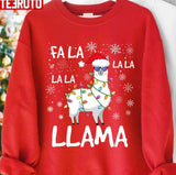 Cool Llama Fa La La Llama Gift Funny Llama Christmas Unisex Sweatshirt
