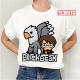 Cartoon Harry Potter And Buckbeak Unisex T-Shirt