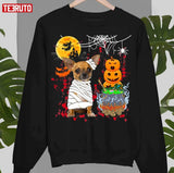 Chihuahua Dog Mummy Halloween Dog Scary Pumpkins Lover Owner Unisex Sweatshirt