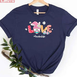 Funny Gnome Easter Day Love Easter Women T-Shirt