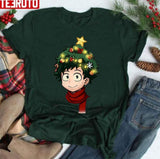 Izuku Christmas Tree Funny Lights Design Unisex Sweatshirt