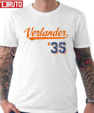 #35 Verlander Justin Verlander Script Vintage Unisex Hoodie