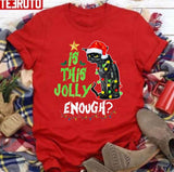 Is This Jolly Enough Noel Cat Merry Christmas Grumpy Black Cat Unisex Sweatshirt