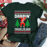 Dabbin Through The Snow Santa Ugly Unisex Sweatshirt