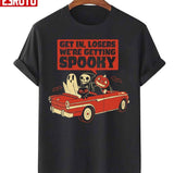 Get In Losers We're Getting Spooky Funny Car Ride Halloween Costume Unisex Sweatshirt