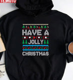 Have A Jolly Christmas Ugly Christmas Pattern Unisex Sweatshirt