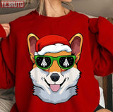 Corgi Westie Christmas Tree Dog Unisex Sweatshirt