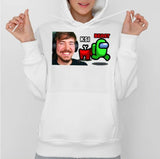 Among Us Reaction Game Mr Beast Unisex Sweatshirt