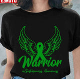 Green Awareness Ribbon With Wings Warrior Unisex T-Shirt