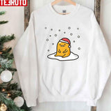 Gudetama Wearing Christmas Hat 2023 Unisex Sweatshirt