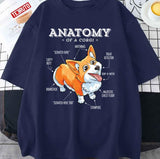 Anatomy Of A Corgi Funny Corgis Dog Puppy Unisex Sweatshirt