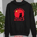Chinese New Year 2023 Rabbit Design Happy Chinese New Year Of The Rabbit 2023 Holiday Lunar New Unisex T-Shirt