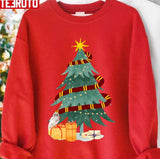 Harry Potter Griffin Red House Magical Christmas Tree Unisex Sweatshirt